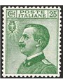 Italia 1927 Michetti 25 c. verde n° 219 con ottima centratura Cat. € 110 (**)
