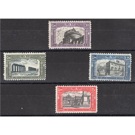 Italy 1928 Milizia Series II No. 220/23 with excellent centring Biondi Certificate Cat. €900 (**)