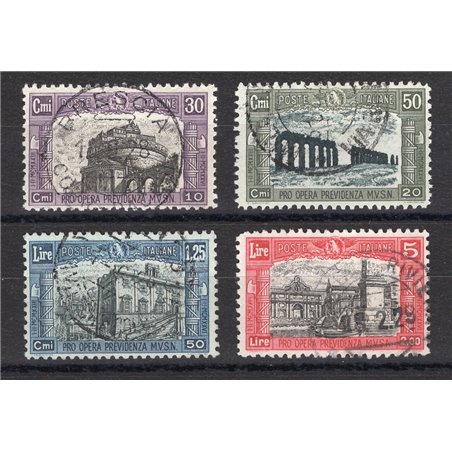 Italia 1928 Milizia II serie n° 220/23 Cert. CiBaFil Cat. € 1.250 (U)