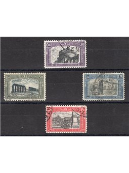 Italia 1928 Milizia II serie n° 220/23 con annulli non garantiti in quanto poco leggibili Cat. € 1.250 (U)