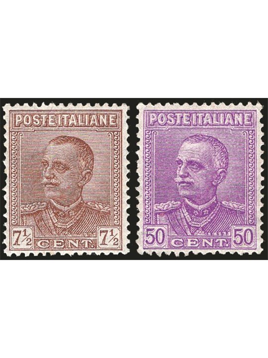 Italia 1928 Tipo Giubileo serie n° 224/25 con ottima centratura Cert. CiBaFil Cat. € 400 (**)