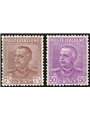Italy 1928 Jubilee type series no. 224/25 with excellent centring. CiBaFil cert. Cat. €400 (**)