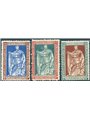 Italy 1928 Emanuele Filiberto series no. 230/32 with excellent centring Biondi certificate Cat. €1,875 (**)