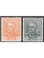 Italy 1929 Jubilee type series No. 240/41 with excellent centring Cat. €180 (**)