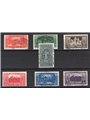 Italia 1929 Montecassino serie n° 262/68 Cert. Biondi Cat. € 1.050 (U)