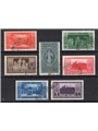 Italia 1929 Montecassino serie n° 262/68 con annulli non garantiti in quanto poco leggibili Cat. € 1.050 (U)