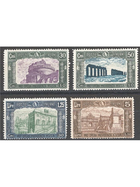Italia 1930 Milizia III serie n° 272/75 Cat. € 115 (**)
