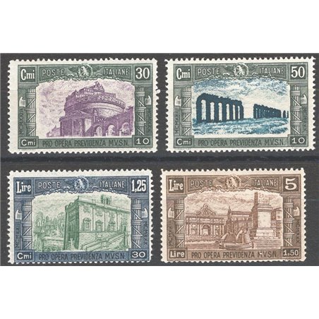 Italia 1930 Milizia III serie n° 272/75 Cat. € 115 (**)