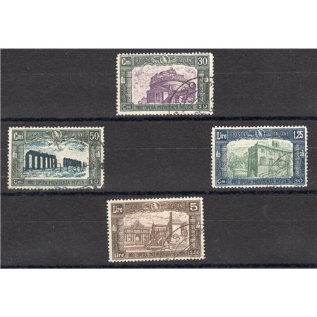 Italia 1930 Milizia III serie n° 272/75 con annulli non garantiti in quanto poco leggibili Cat. € 1.000 (U)
