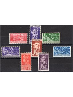 Italy 1930 Ferrucci Series No. 276/80 + P.A. 18/20 CiBaFil Cert. Cat. € 210 (* *)