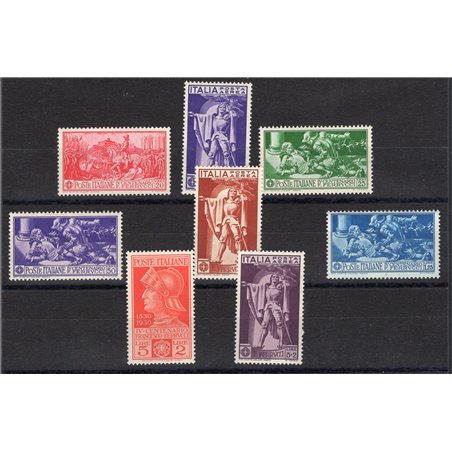 Italy 1930 Ferrucci Series No. 276/80 + P.A. 18/20 CiBaFil Cert. Cat. € 210 (* *)