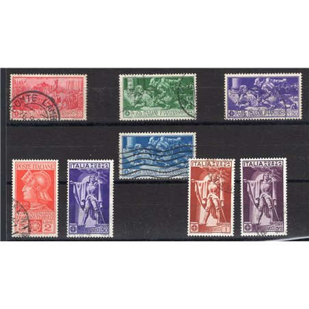 Italia 1930 Ferrucci serie n° 276/80 + P.A. 18/20 con annulli non garantiti in quanto poco leggibili Cat. € 380 (U)