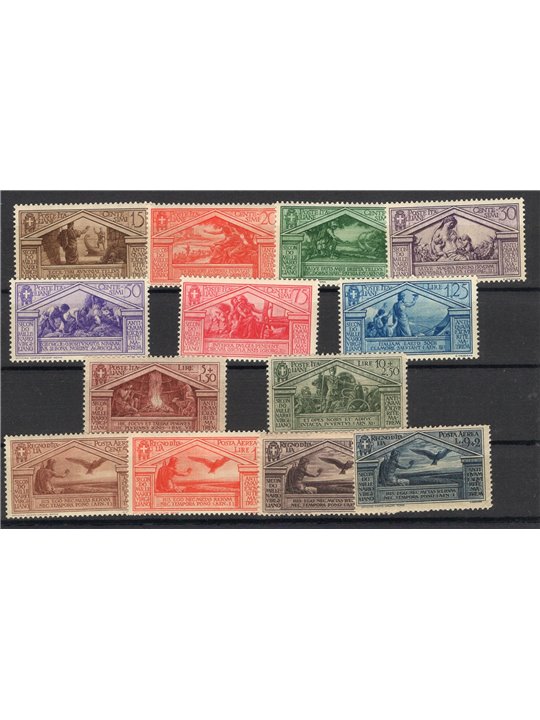 Italy 1930 Virgilio series no. 282/90 + P.A. 21/24 Cert. Biondi Cat. €1,125 (**)