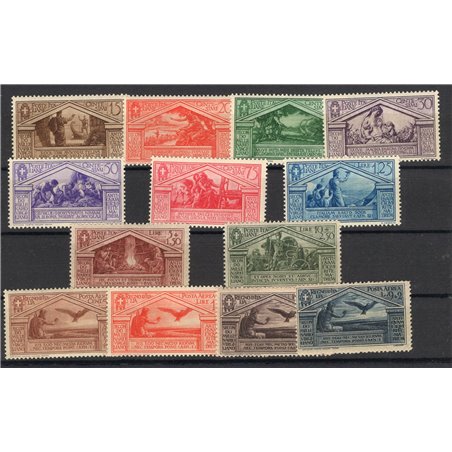 Italia 1930 Virgilio serie n° 282/90 + P.A. 21/24 Cert. Biondi Cat. € 1.125 (**)