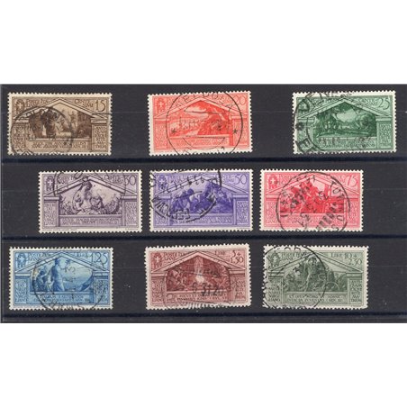 Italia 1930 Virgilio serie n° 282/90 Cert. Biondi Cat. € 2.200 (U)
