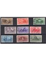 Italia 1930 Virgilio serie n° 282/90 Cert. Biondi Cat. € 2.200 (U)
