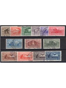 Italia 1930 Virgilio serie n° 282/90 + P.A. 21/24 con annulli non garantiti in quanto poco leggibili Cat. € 4.400 (U)