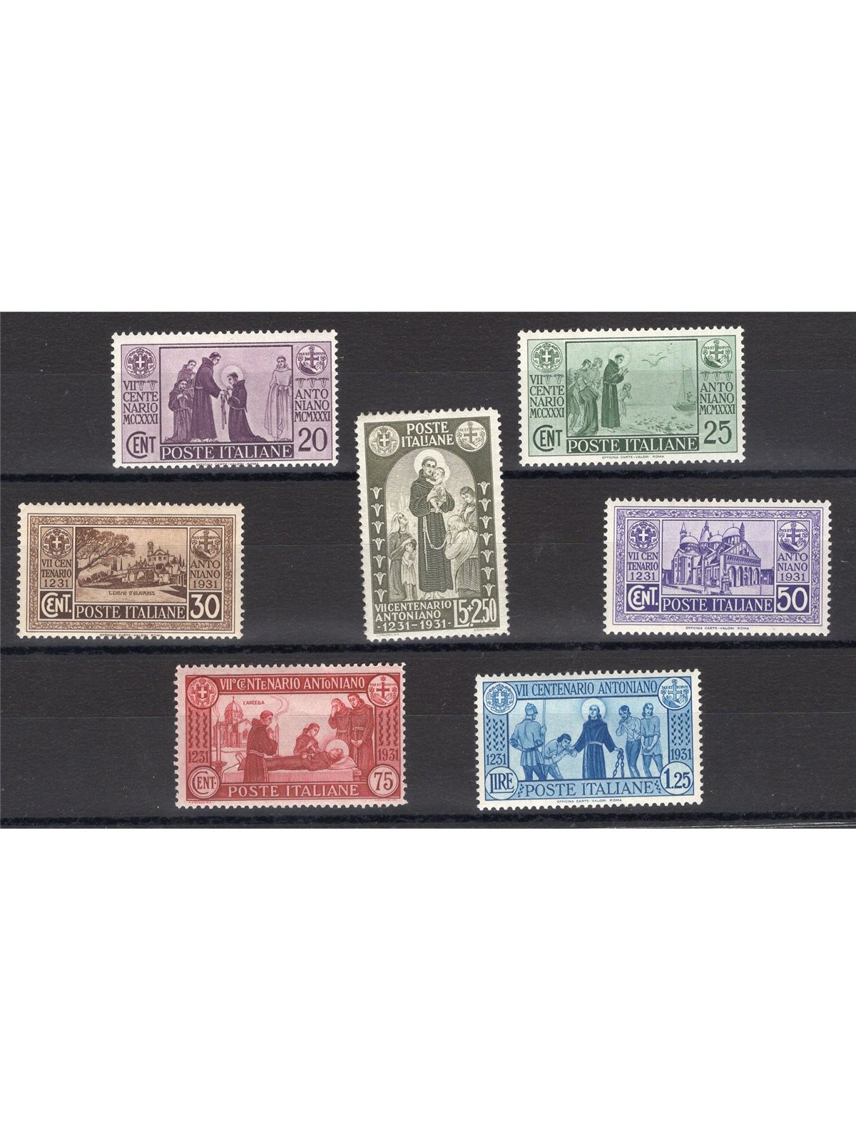 Italy 1931 St Anthony series no. 292/ 98 CiBaFil Cert. Cat. €300 (**)