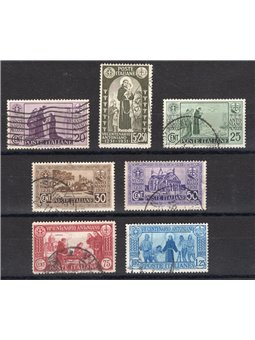 Italia 1931 S. Antonio serie n° 292/98 con annulli non garantiti in quanto poco leggibili Cat. € 550 (U)