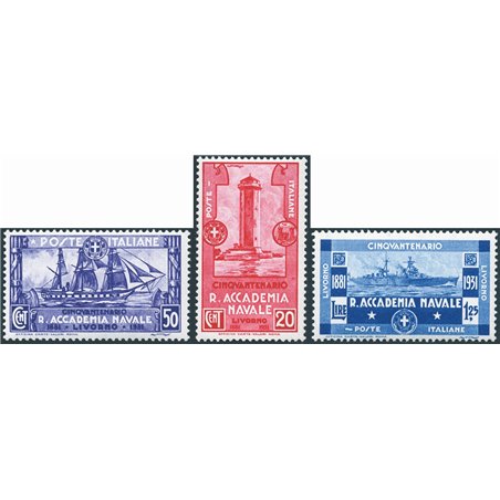 Italia 1931 Accademia Navale serie n° 300/02 Cat. € 240 (**)