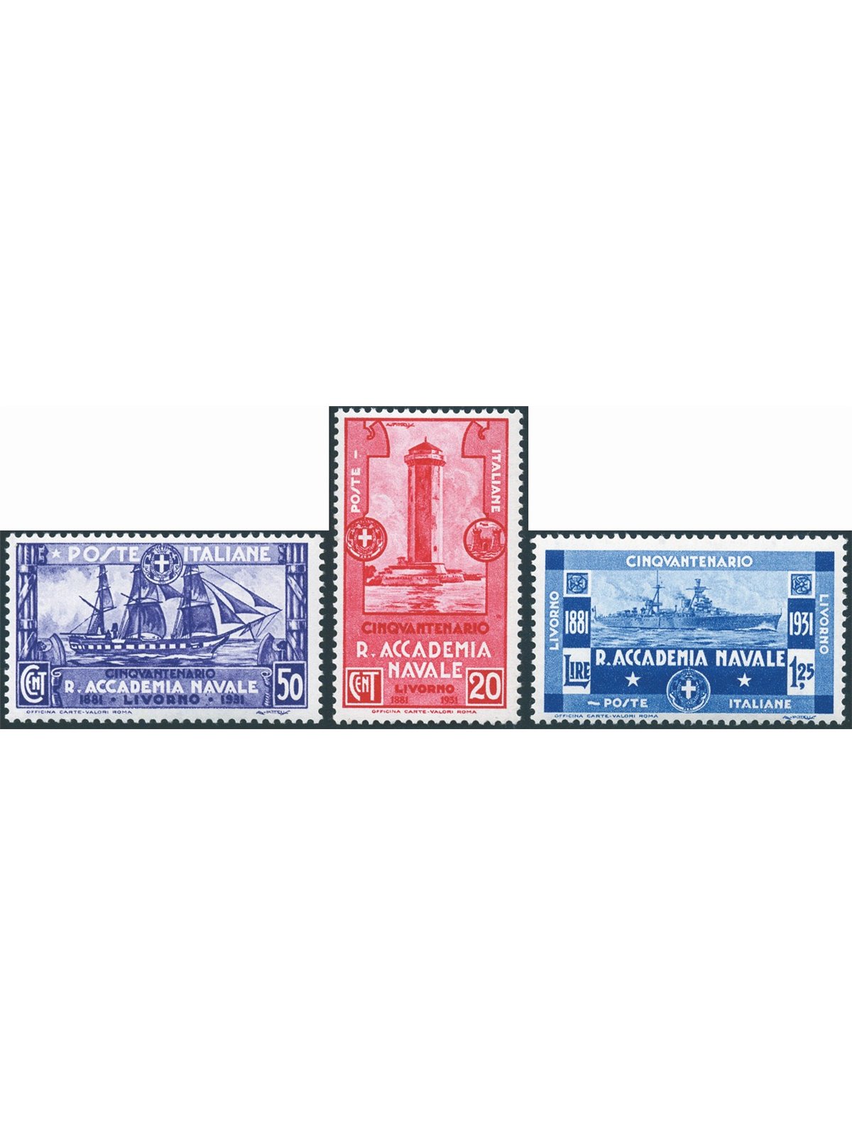 Italia 1931 Accademia Navale serie n° 300/02 Cat. € 240 (**)
