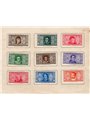 Italia 1932 Dante serie n° 303/14 + P.A. 26/31 su folder ufficiale delle Poste (*)