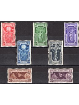 Italia 1933 Anno Santo serie n° 345/49 + P.A. 54/55 Cat. € 175 (**)