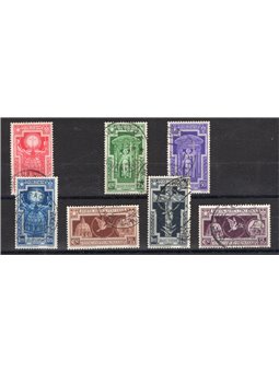 Italia 1933 Anno Santo serie n° 345/49 + P.A. 54/55 Cert. CiBaFil Cat. € 825 (U)