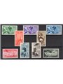 Italia 1934 Calcio serie n° 357/61 + P.A. 69/71 con ottima centratura Cert. Biondi Cat. € 1.800 (**)