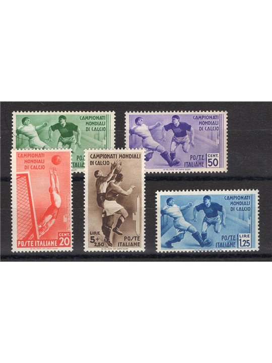 Italia 1934 Calcio serie n° 357/61 Cert. CiBaFil Cat. € 450 (**)