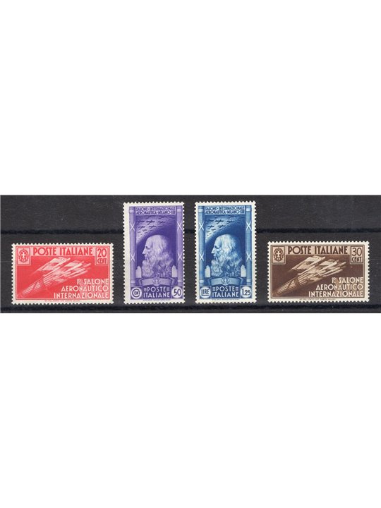 Italia 1935 Salone Aeronautico serie n° 384/87 Cert. CiBaFil Cat. € 1.800 (**)