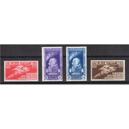 Italia 1935 Salone Aeronautico serie n° 384/87 Cert. CiBaFil Cat. € 1.800 (**)