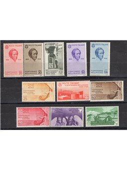 Italia 1935 Bellini serie n° 388/93 + P.A. 90/94 Cert. Biondi Cat. € 1.000 (**)