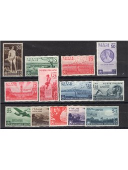 Italia 1936 Orazio serie n° 398/405 + P.A. 95/99 Cert. CiBaFil Cat. € 700 (**)