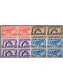 Italia 1936 XVII Fiera di Milano serie n° 394/97 in quartina Cat. € 110 (**)