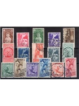 Italia 1937 Colonie Estive serie n° 406/15 + P.A. 100/5 con annulli non garantiti in quanto poco leggibili Cat. € 3.175 (U)