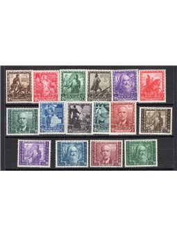 Italia 1938 Impero serie n° 439/48 + P.A. 111/16 con ottima centratura Cert. Biondi Cat. € 950 (**)