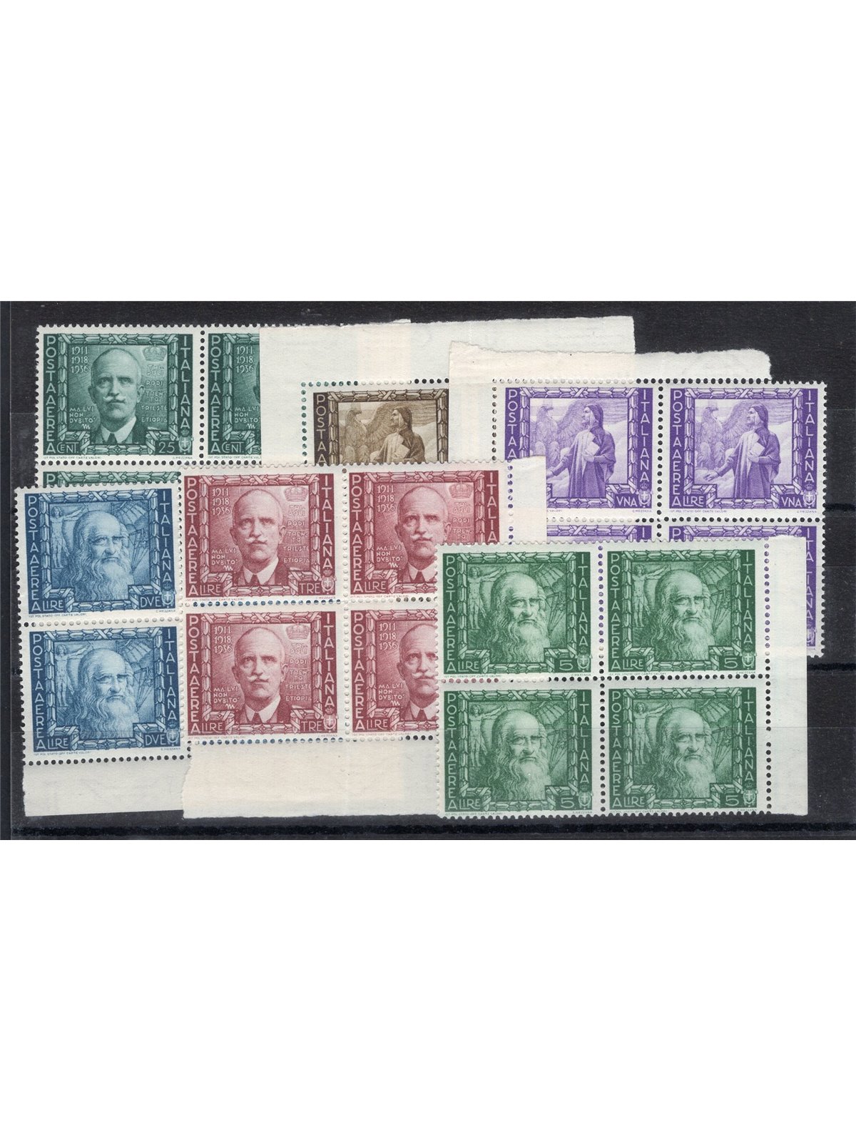 Italia 1938 Impero P.A. serie n° 111/16 in quartina Cat. € 875 (**)