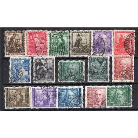 Italia 1938 Impero serie n° 439/48 + P.A. 111/16 con annulli non garantiti in quanto poco leggibili Cat. € 335 (U)