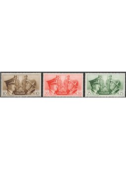 Italia 1941 Fratellanza Italo Tedesca serie n° 457A/457C Cert. Biondi Cat. € 500 (**)