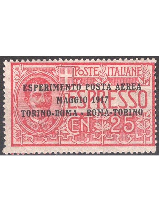 Italia 1917 P.A. Volo Torino Roma Torino n° 1 Cat. € 80 (**)