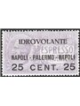Italia 1917 P.A. Volo Napoli Palermo Napoli 25 c. su 40 violetto n° 2 con ottima centratura Cat. € 270 (**)