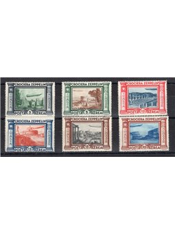 Italia 1933 P.A. Crociera Zeppelin serie n° 45/50 Cert. CiBaFil Cat. € 450 (**)