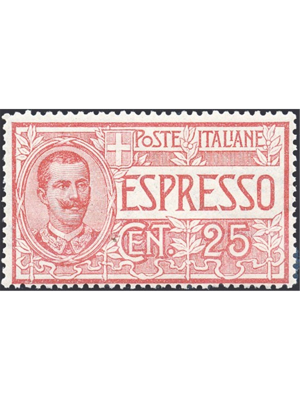 Italia 1903 Espressi 25 c. n° 1 con ottima centratura Cert. Biondi Cat. € 675 (**)