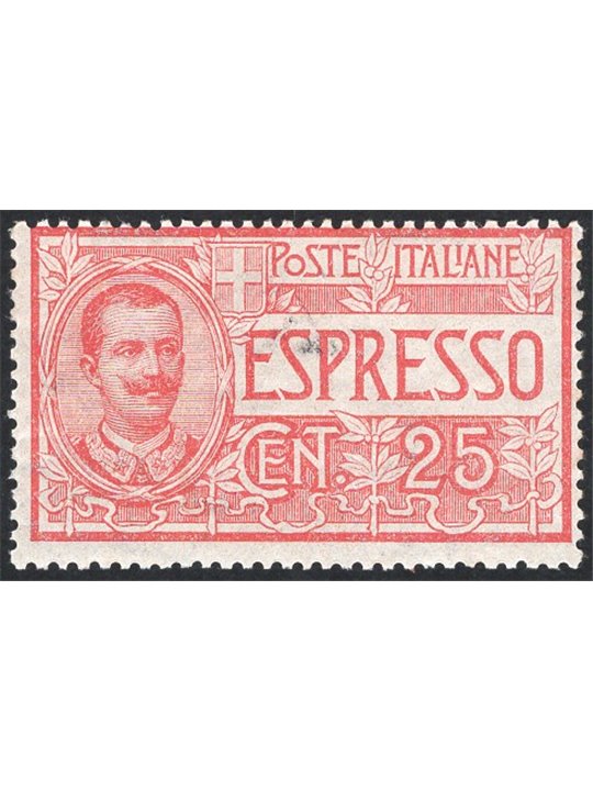 Italia 1903 Espressi 25 c. n° 1 Cert. CiBaFil Cat. € 225 (**)