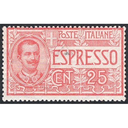 Italy 1903 Express 25 c. No. 1 CiBaFil Cert. Cat. €225 (**)