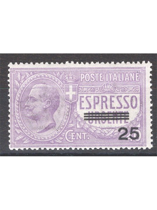Italia 1903 Espressi Vitt. Emanuele 25 c. su 40 n° 3 Cat. € 175 (**)