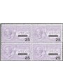 Italia 1917 Espressi Vitt. Emanuele 25 c. su 40 violetto n° 3 in quartina Cert. CiBaFil Cat. € 875 (**)