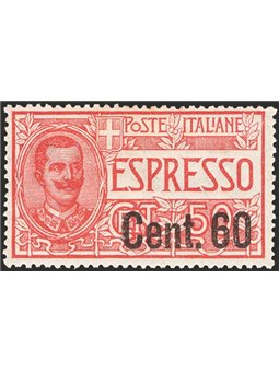 Italy 1922 Express Stamps Victor Emmanuel 60 c. on 50 red No. 6 with excellent centring CiBaFil Certificate Cat. € 675 (**)