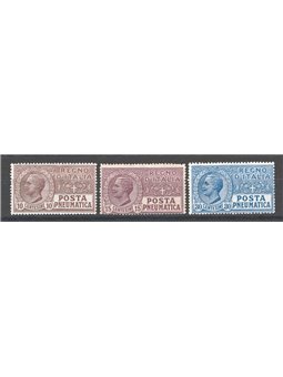 Italia 1913/23 Posta pneumatica serie n° 1/3 Cat. € 45 (**)